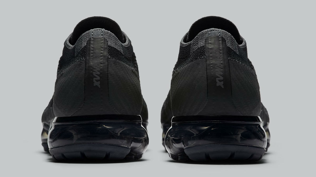 Nike Air VaporMax Triple Black Release Date Heel 849558-007