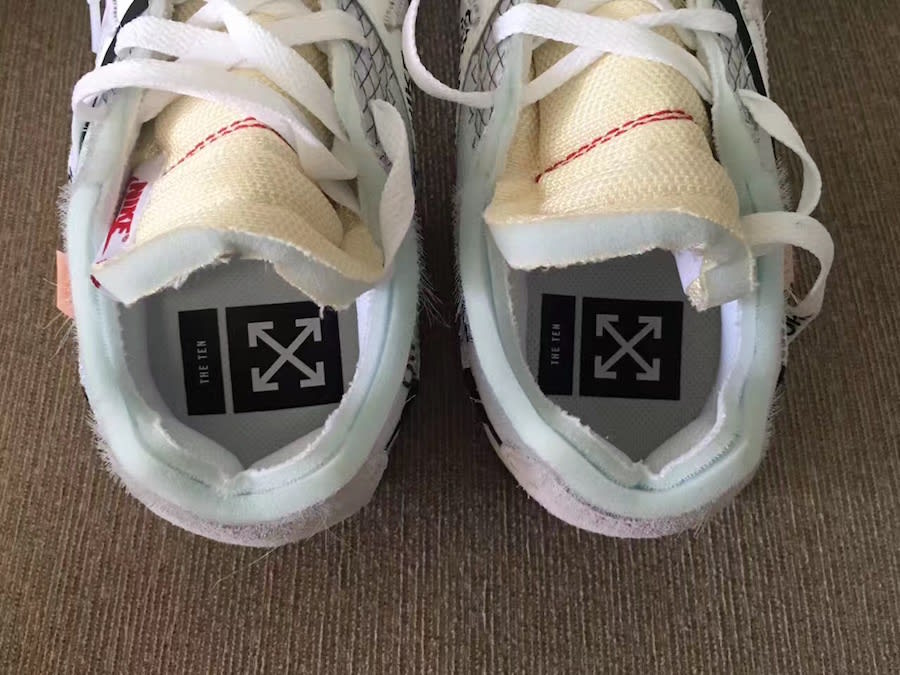 Off-White x Nike Air Max 90 Ice Release Date Insoles
