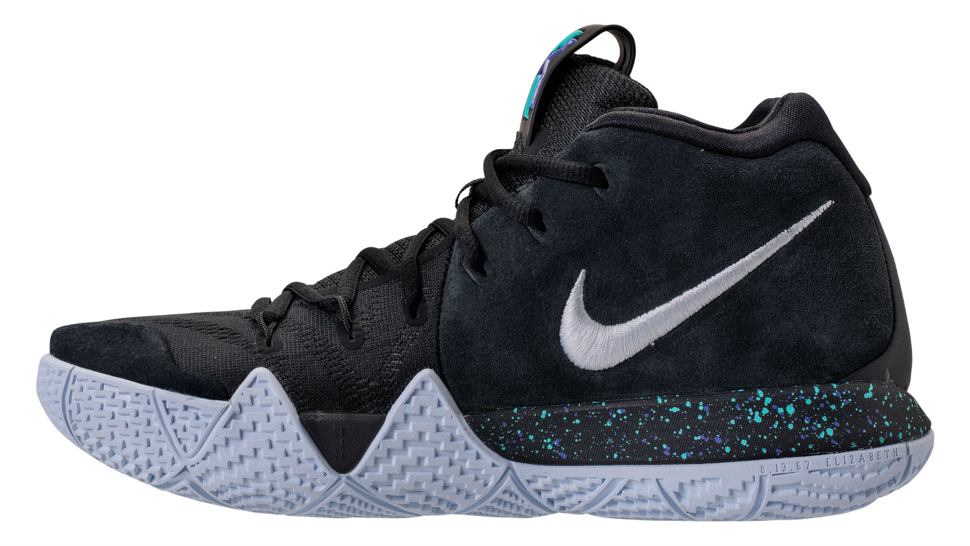 Nike Kyrie 4 Black White Release Date 943806-002 Medial