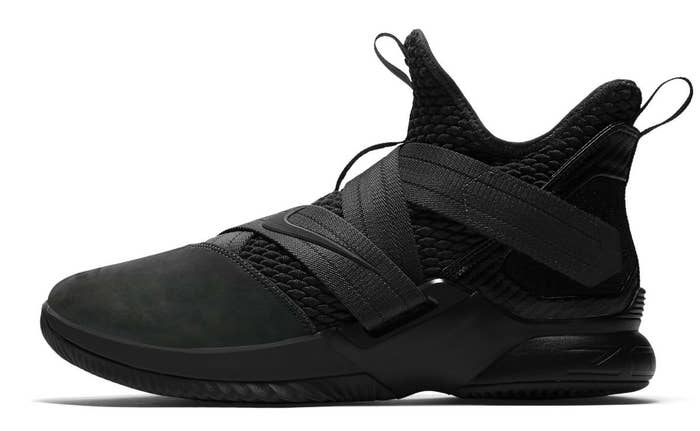 Nike LeBron Soldier 12 XII Zero Dark Thirty Triple Black Release Date AO4054-002 Profile