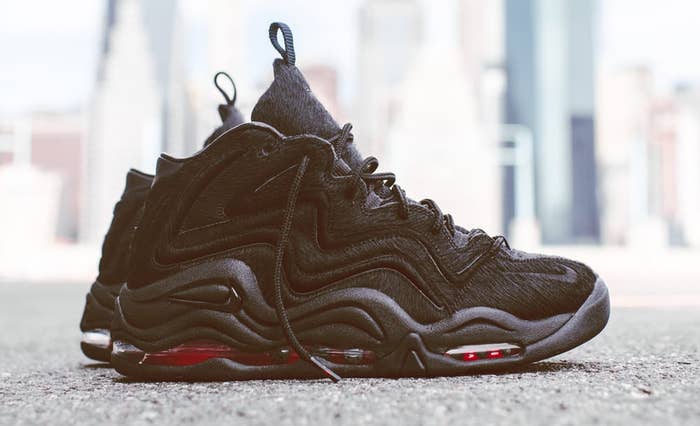 Kith Nike Pippen 1 Black Red Pony Hair 1