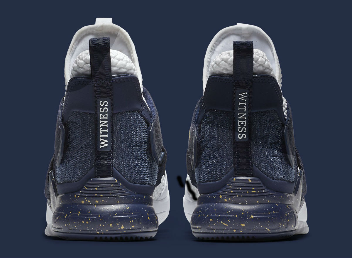 Nike LeBron Soldier 12 XII Witness Navy Release Date AO4055-100 Heel