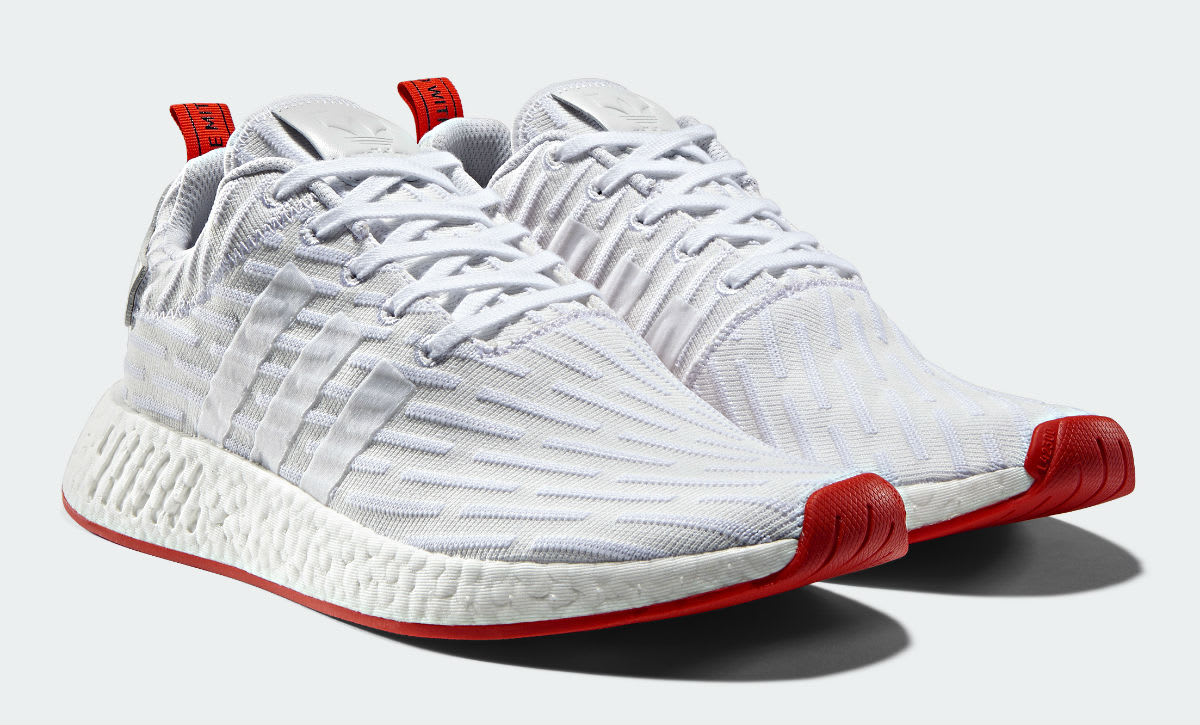 Adidas NMD R2 White Red Release Date Main BA7253