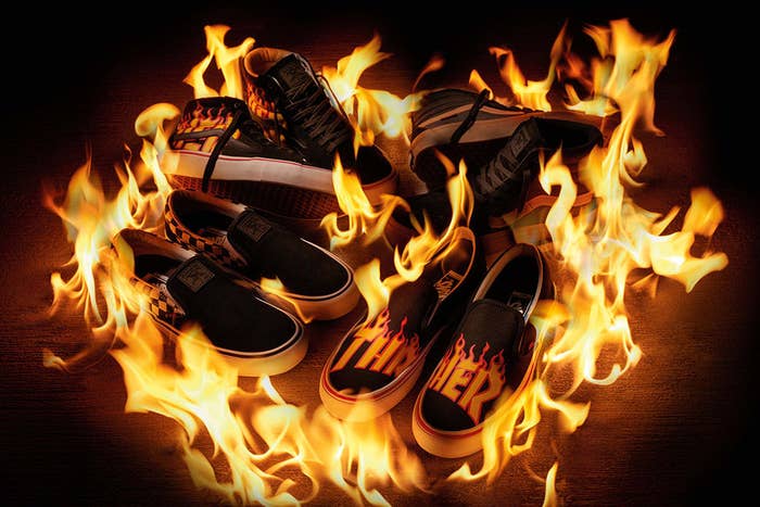 Vans Thrasher Flame Sneakers