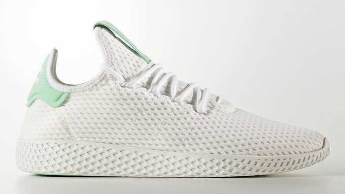 Pharrell x Adidas Tennis Hu Light Green Release Date Profile