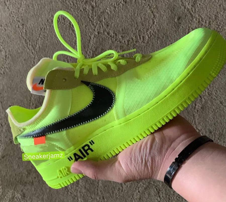Off-White™ x Nike Air Force 1 Volt Colorway