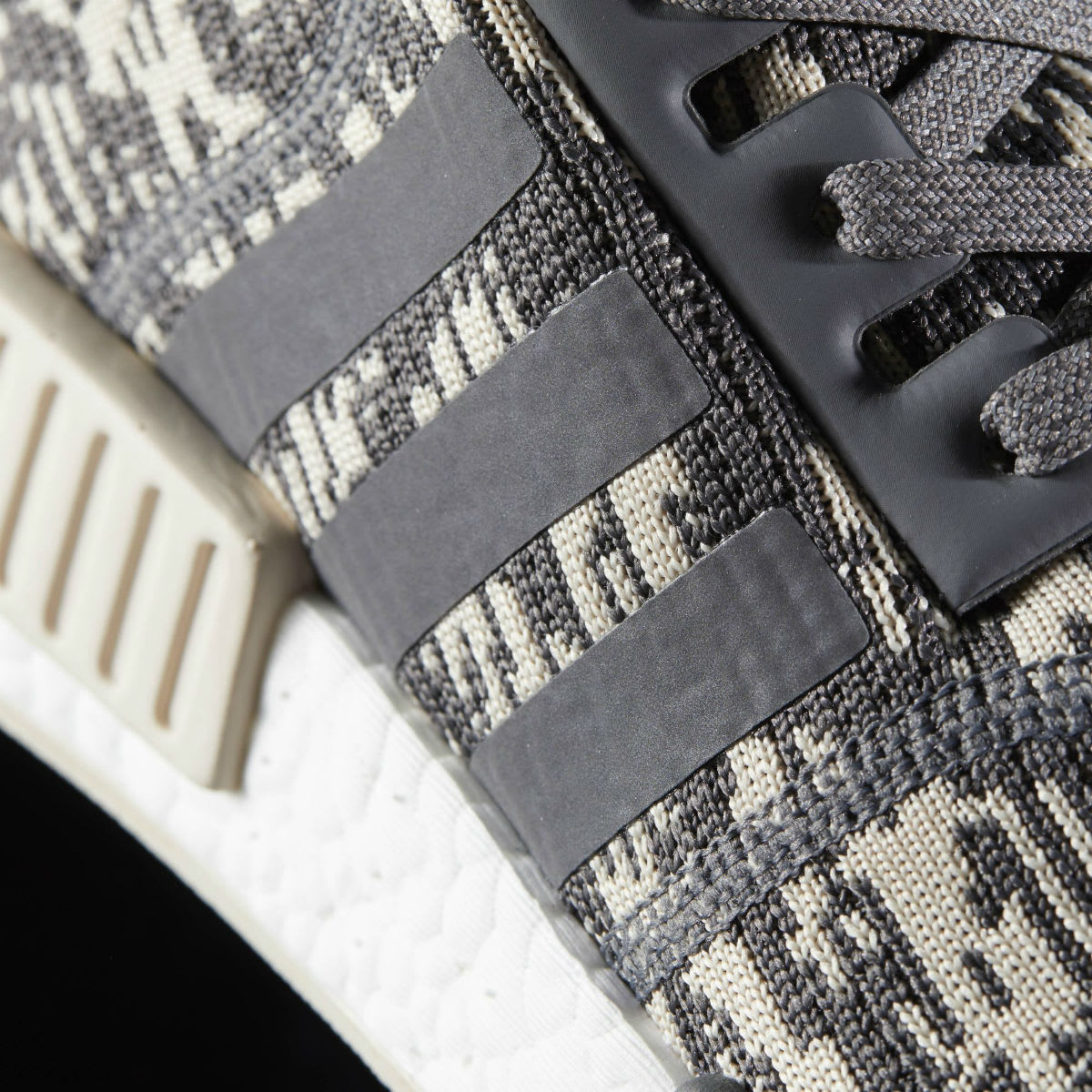 Adidas NMD Grey Linen Camo Release Date Stripes