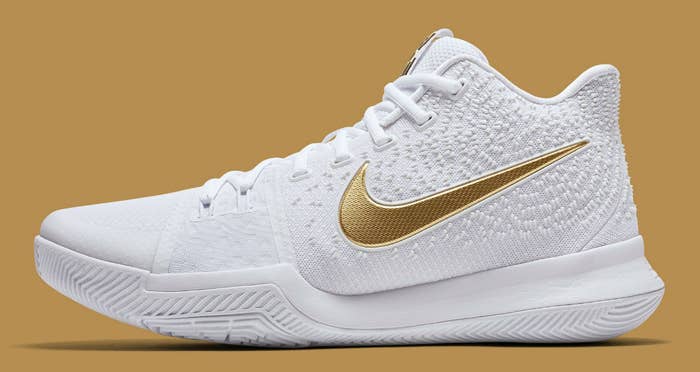 Nike Kyrie 3 White/Gold Release Date Profile 852396-902