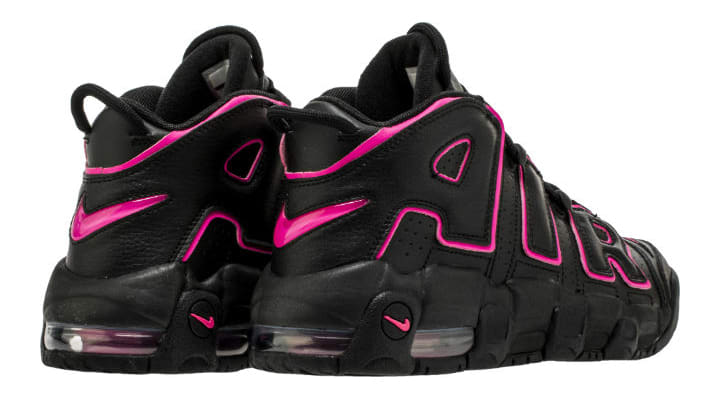 Nike Air More Uptempo Black Pink 415082-003 Heel