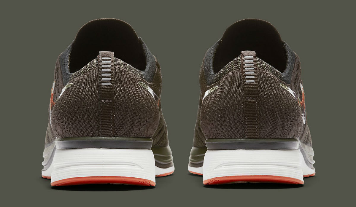 Nike Flyknit Trainer Dark Green Release Date AH8396-202 Heel