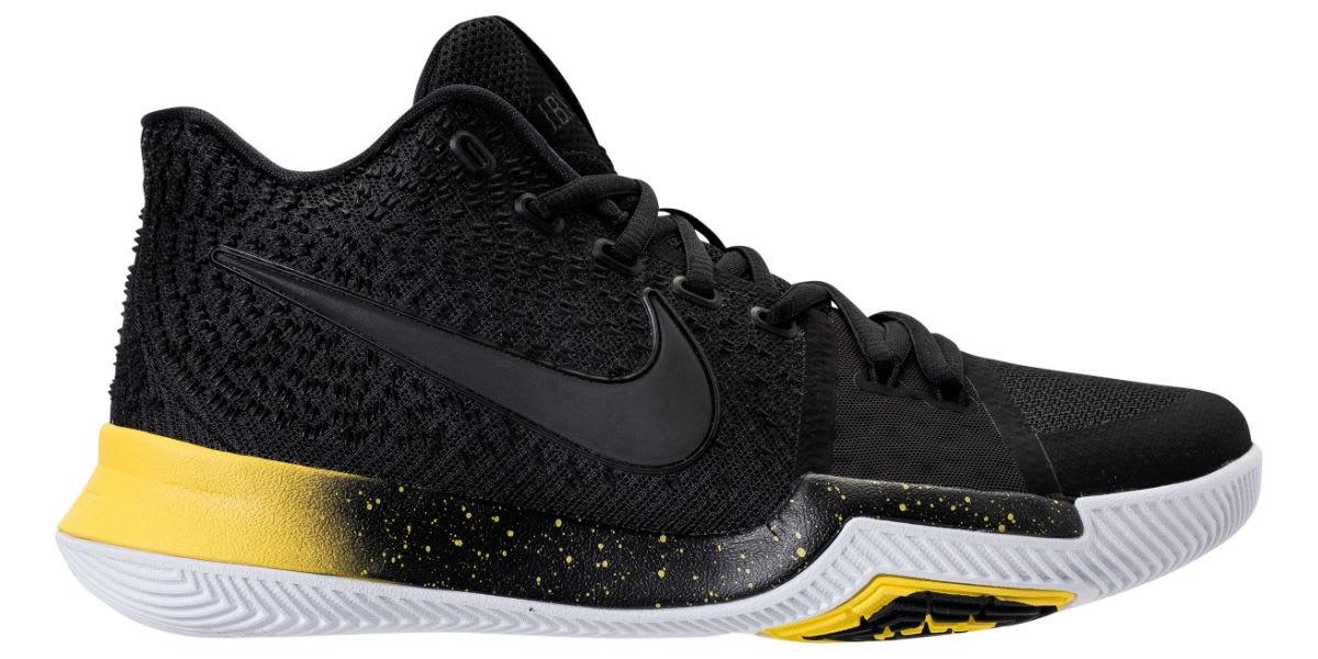 Nike Kyrie 3 Black/Yellow Release Date Profile 852395-901
