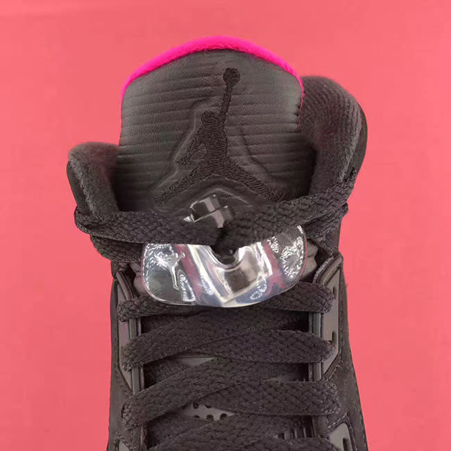 Air Jordan 5 GS Deadly Pink Release Date Tongue 440892-029