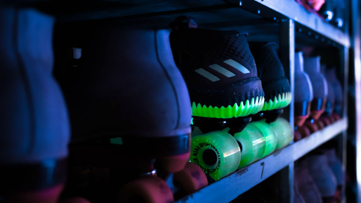 Adidas Dame 4 Glow in the Park Release Date CQ1254 Skates Heel