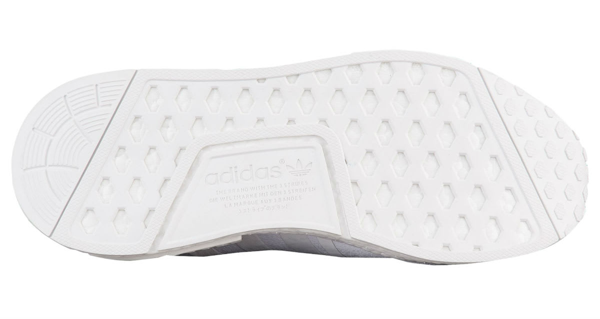 Adidas NMD Primeknit Japan Triple White Release Date Sole BZ0221