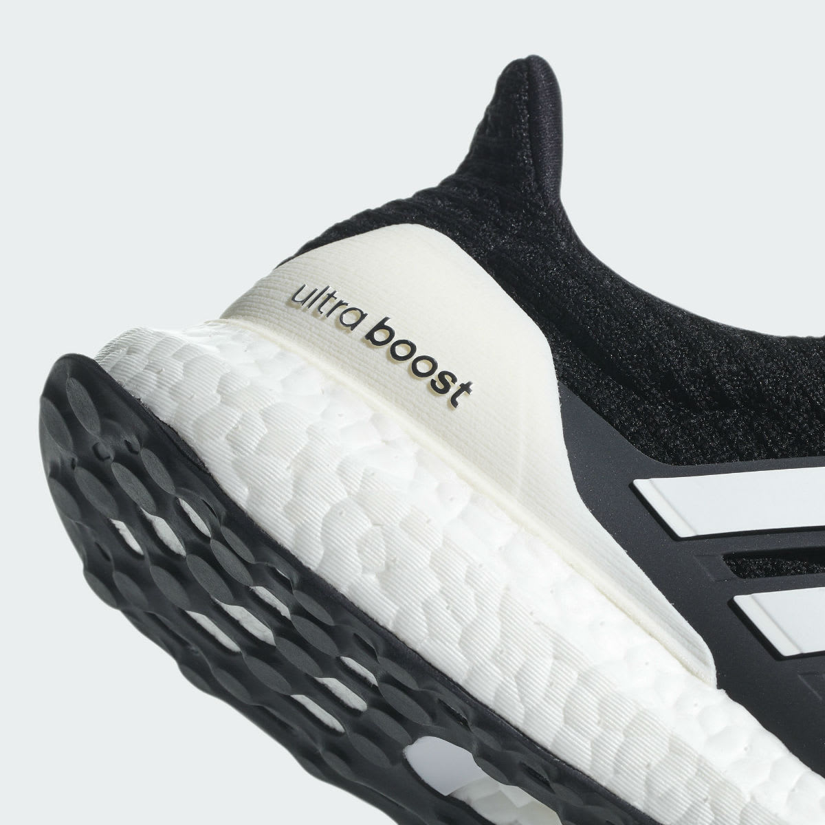 Adidas Ultra Boost 4.0 Show Your Stripes Core Black Cloud White Carbon Release date AQ0062 Heel
