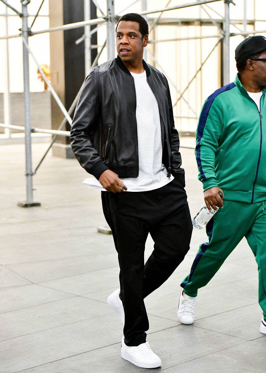 Jay-Z Spotted in the 'Rocafella' Nike Air Force 1 Low |
