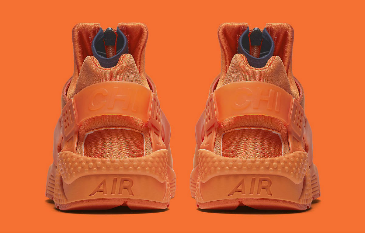Nike Air Huarache Run Chicago Orange Release Date AJ5578-800 Heel