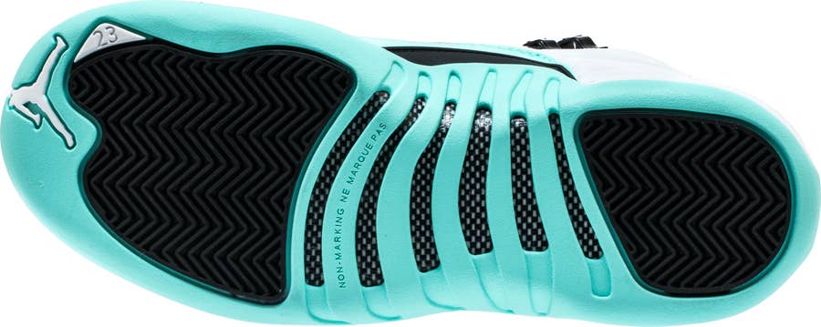 Jordan 12 white sale light aqua black