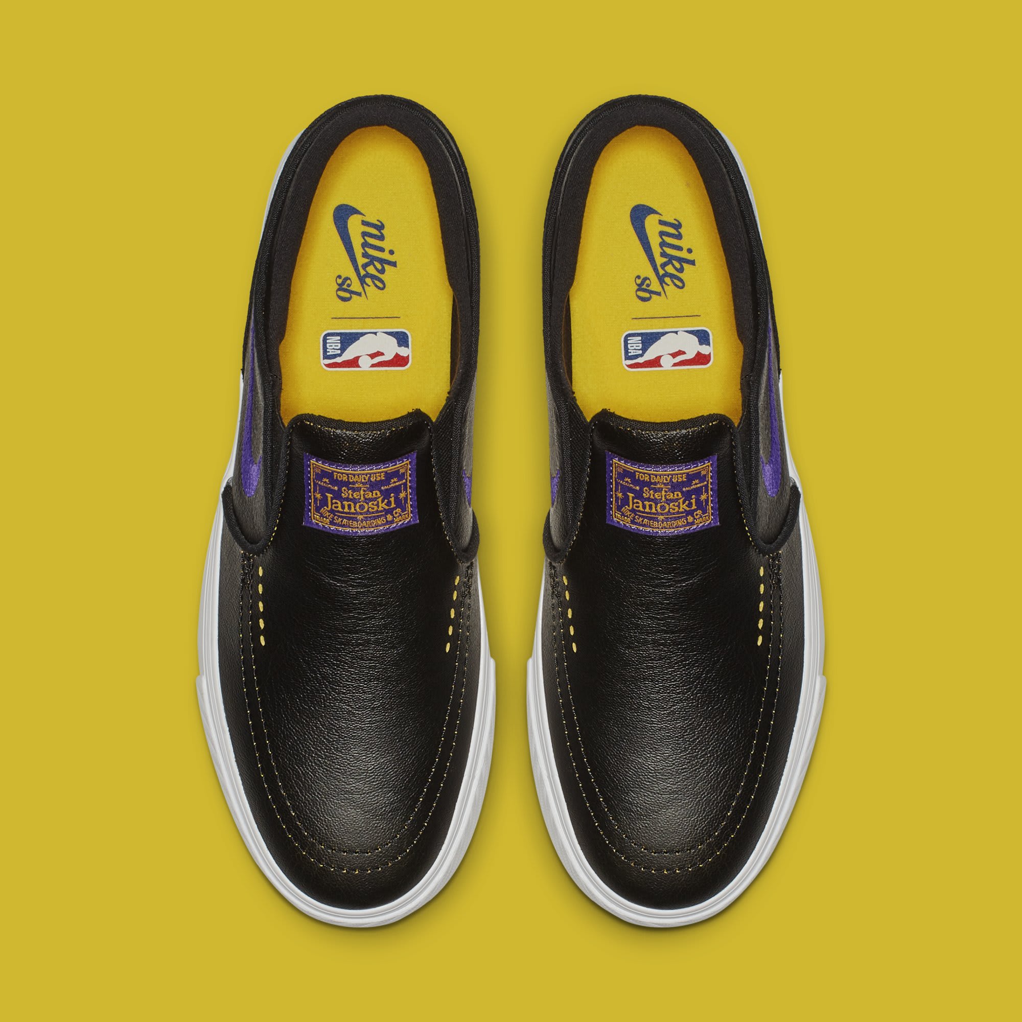 NBA x Nike SB Stefan Janoski Slip &#x27;Lakers&#x27; BQ6396-024 (Top)