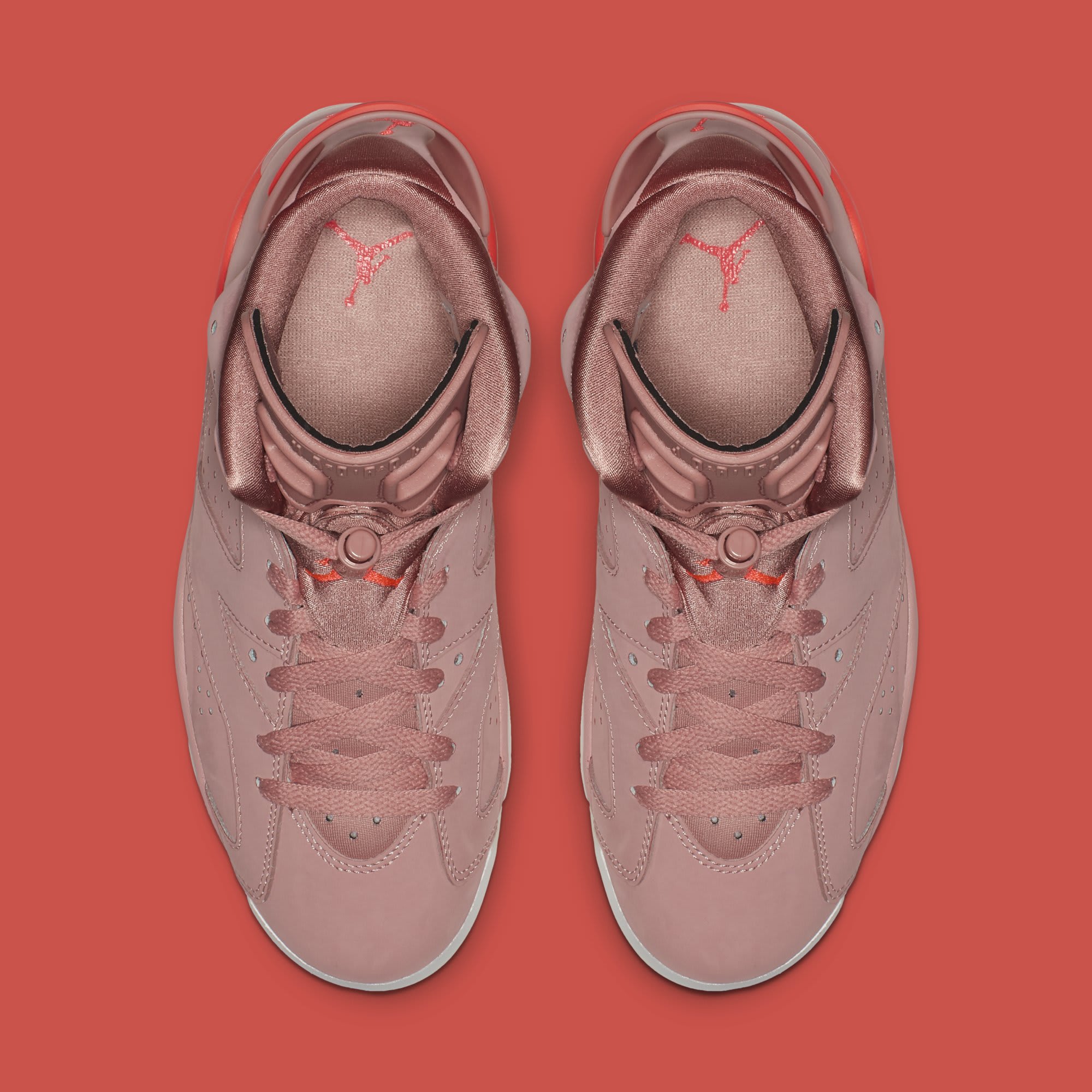 Aleali May x Air Jordan 6 &#x27;Rust Pink/Bright Crimson&#x27; CI0550-600 (Top)