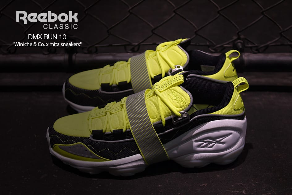 Winiche &amp; Co x Mita Sneakers x Reebok DMX Run 10 (Pair Side)