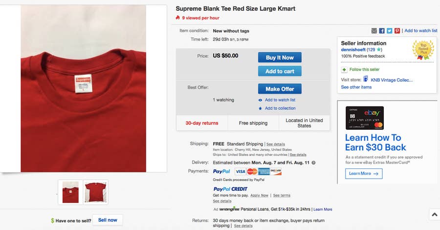 Kmart Is Selling Supreme T-Shirts for $4