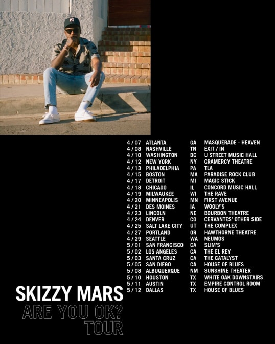 Skizzy Mars Are You OK? Tour