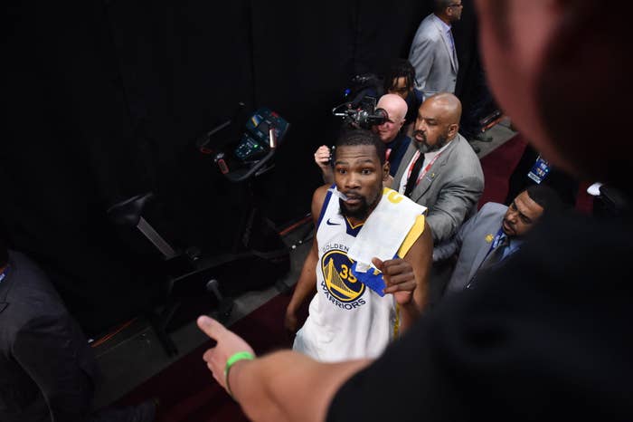 Kevin Durant Tunnel Game 3 NBA Finals 2018