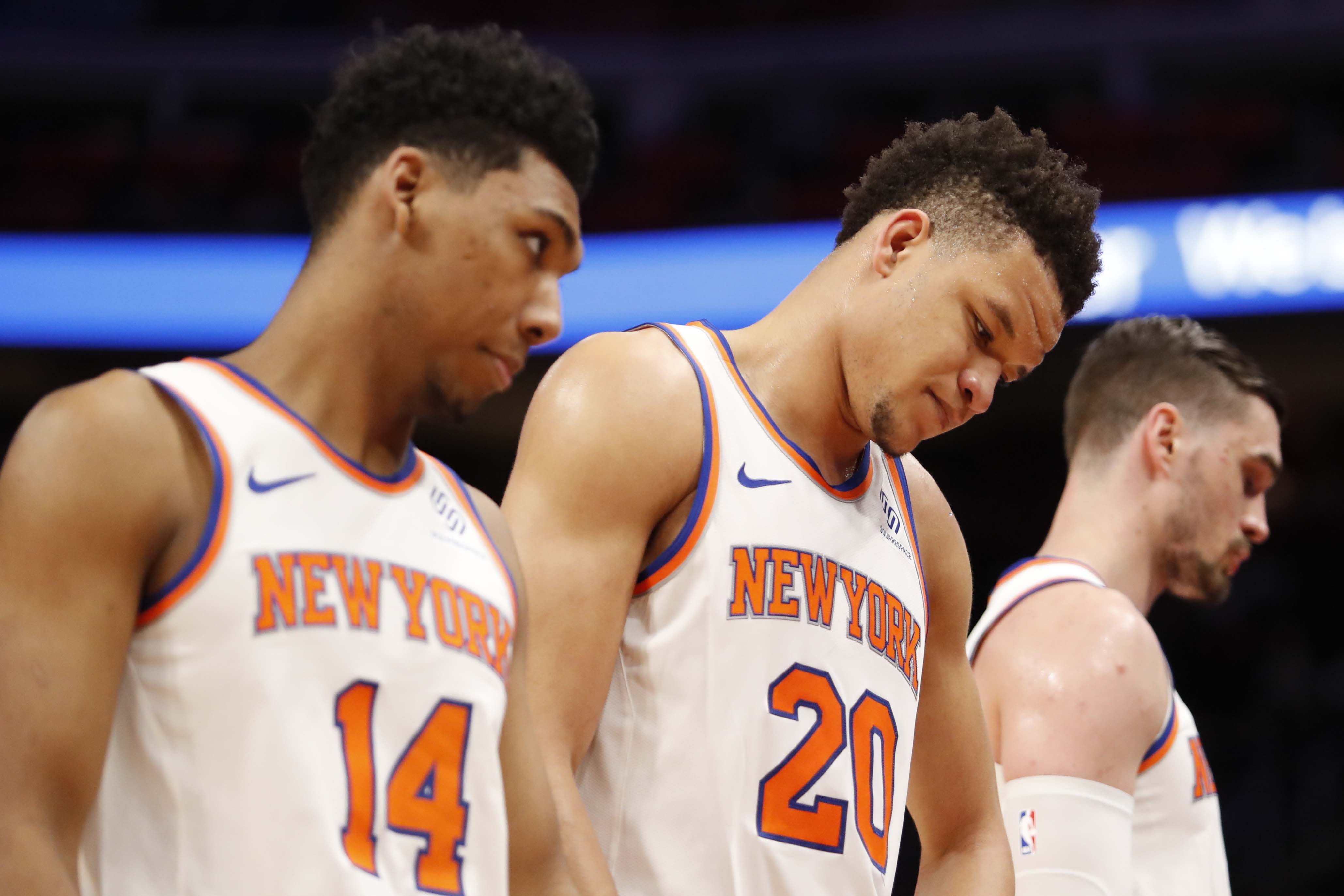 Kevin Knox Allonzo Trier Knicks Pistons 2019