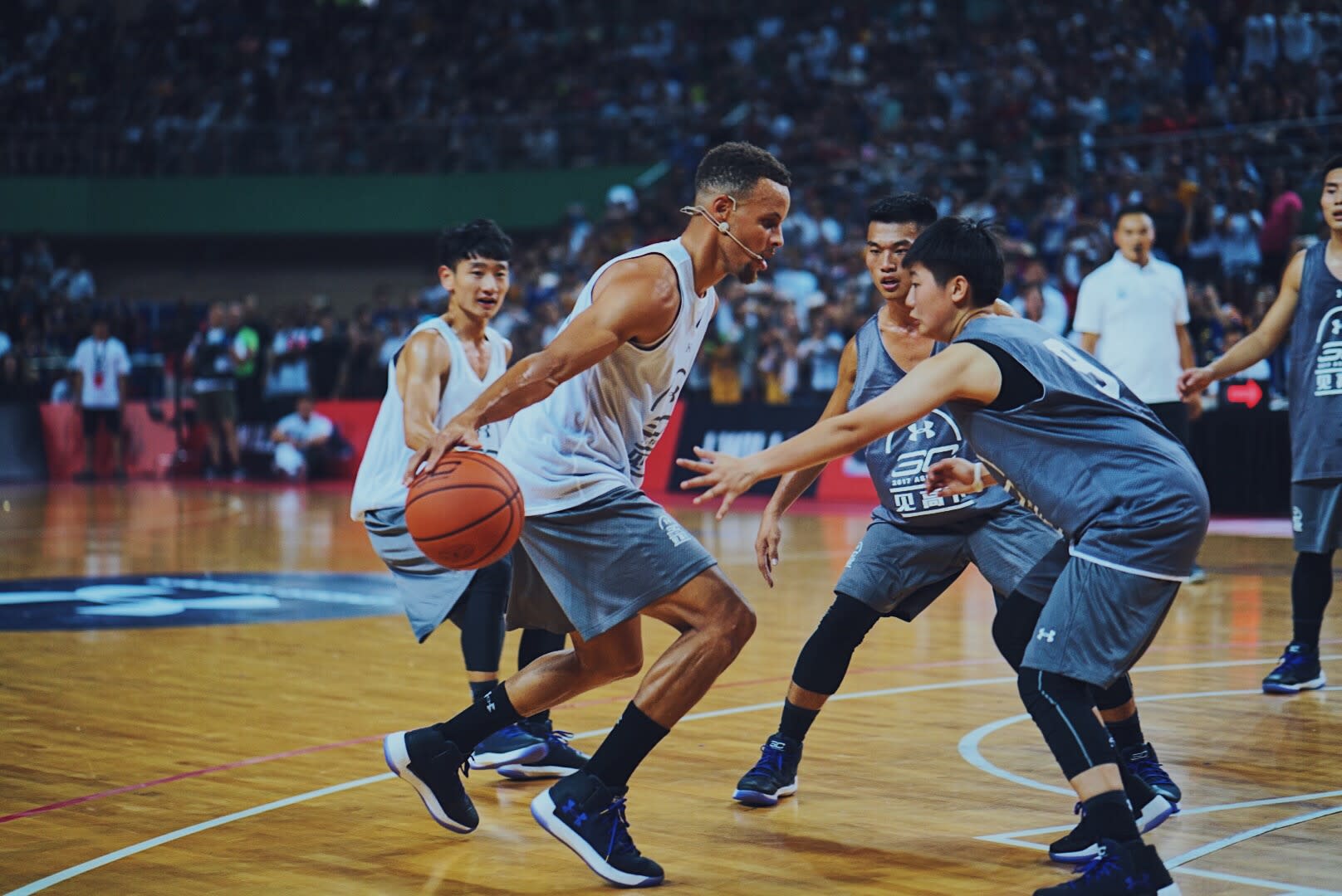 Stephen Curry Playing Basketball China