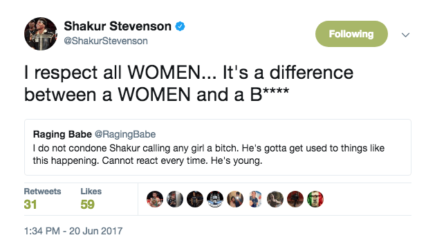 Shakur Stevenson deleted tweet 5.