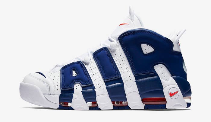 Nike Air More Uptempo Knicks 921948-101 Profile