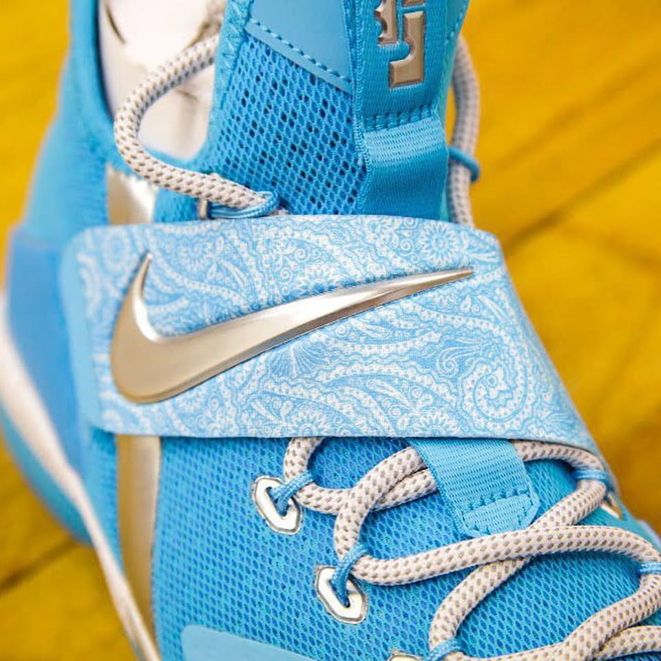 Nike LeBron 14 Blue White Release Date Strap AA3258-404