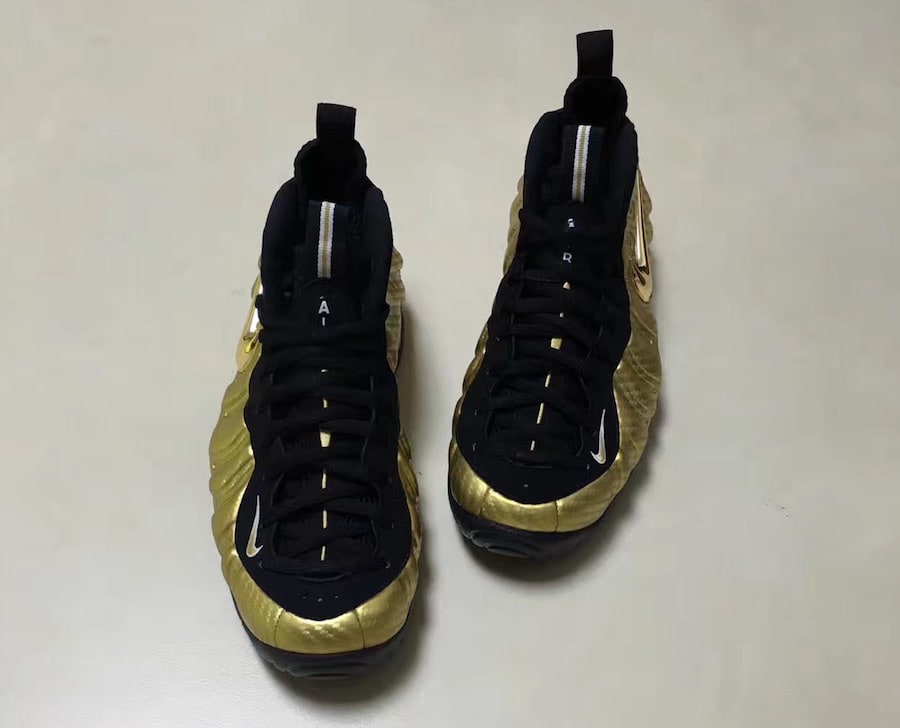 Nike Air Foamposite Pro Metallic Gold Release Date Front 624041-701