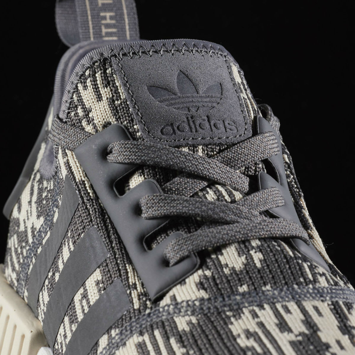 Adidas NMD Grey Linen Camo Release Date Laces
