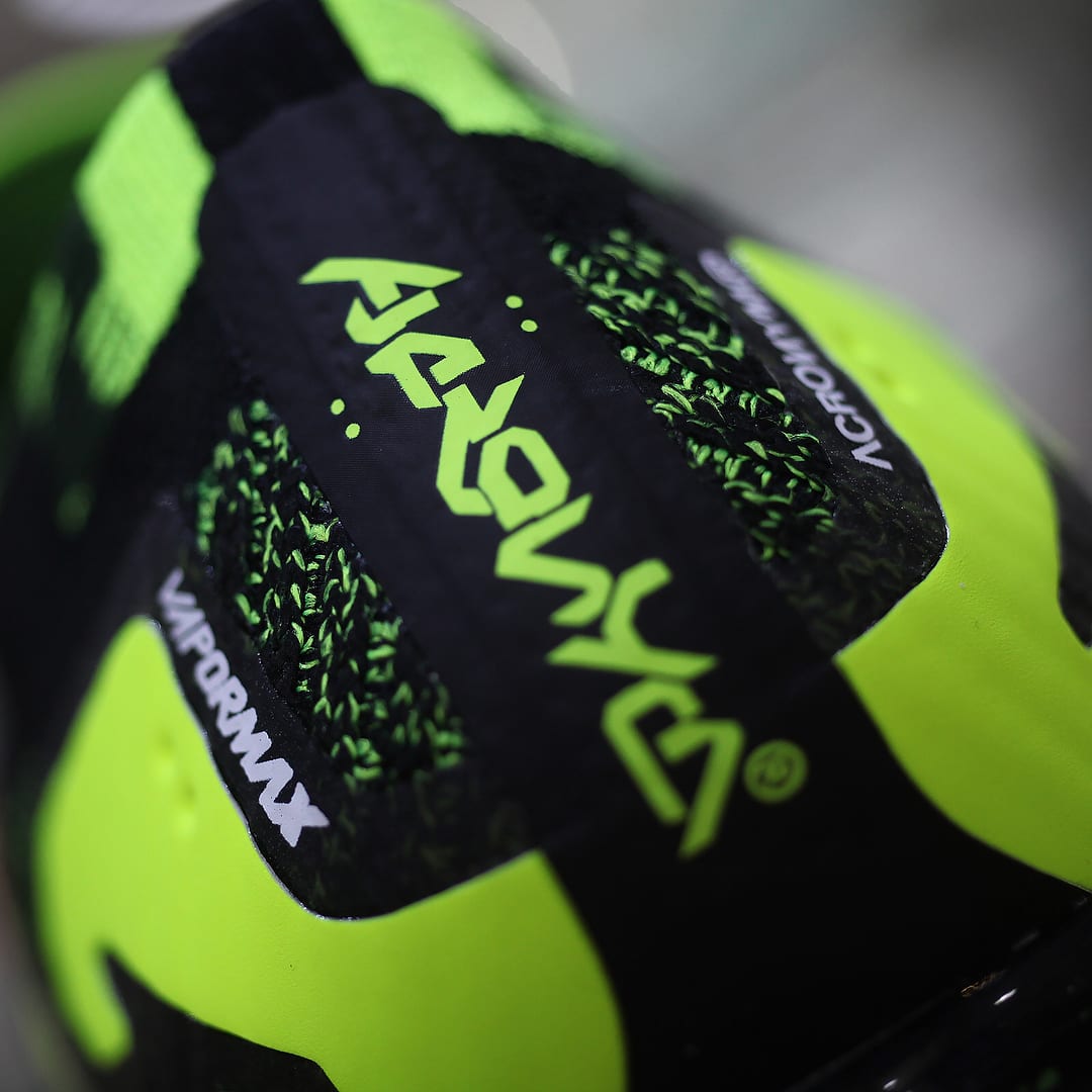 Acronym x Nike Air VaporMax &#x27;Black/Volt&#x27; AQ0996-007 (Heel Logo)