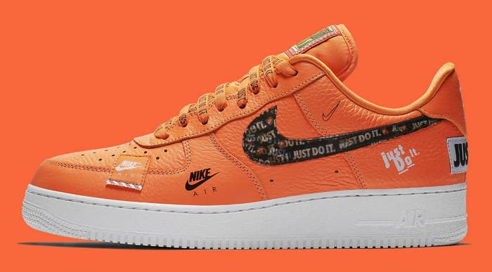 Nike Air Force 1 Low Just Do It Orange Release Date AR7719-800 Profile