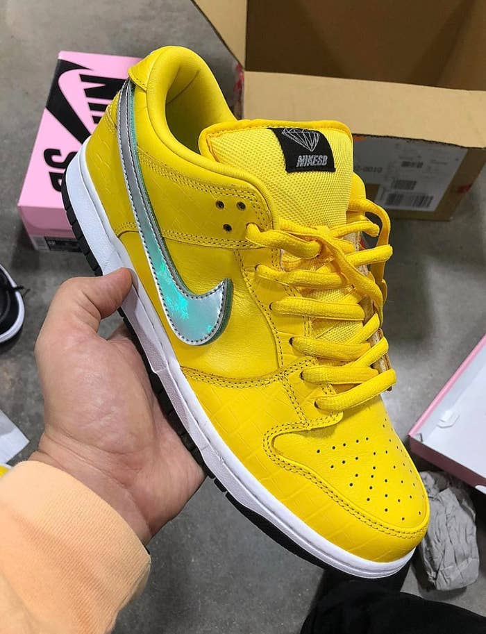 Diamond Supply Co. x Nike SB Dunk Low &#x27;Canary Yellow&#x27; 1