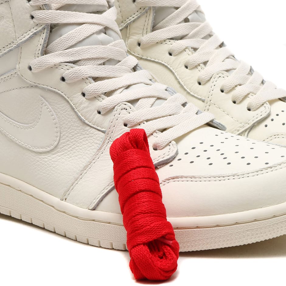 Air Jordan 1 OG Sail Red Release Date Spare Laces 555088-114