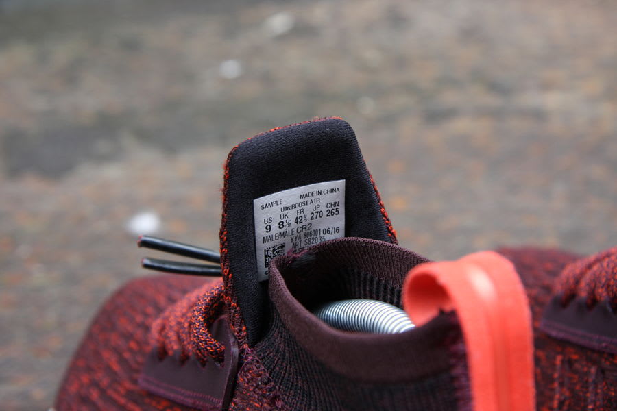 Adidas Ultra Boost ATR Red Release Date S82035 Tag