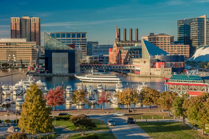 This is a panoramic view of Baltimore.