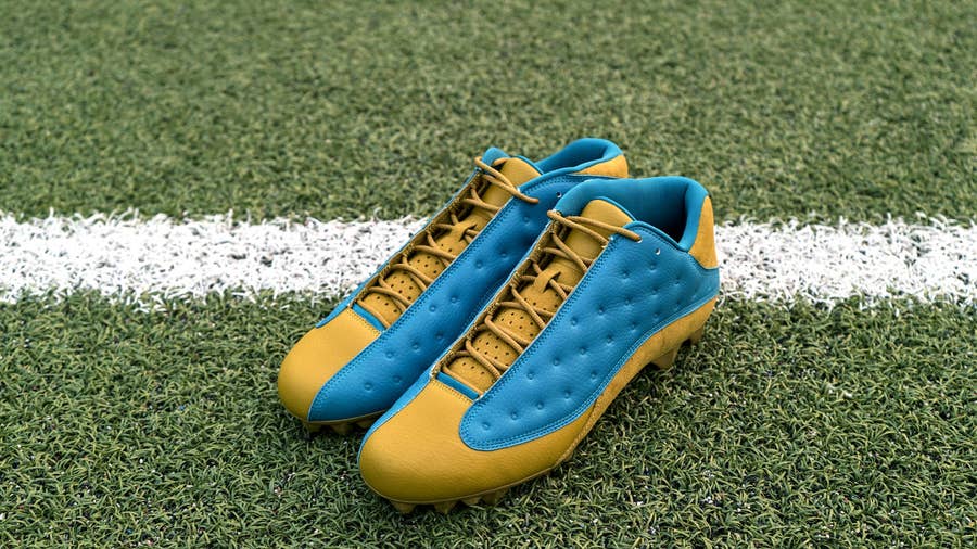 Jordan 13 cleats football best sale