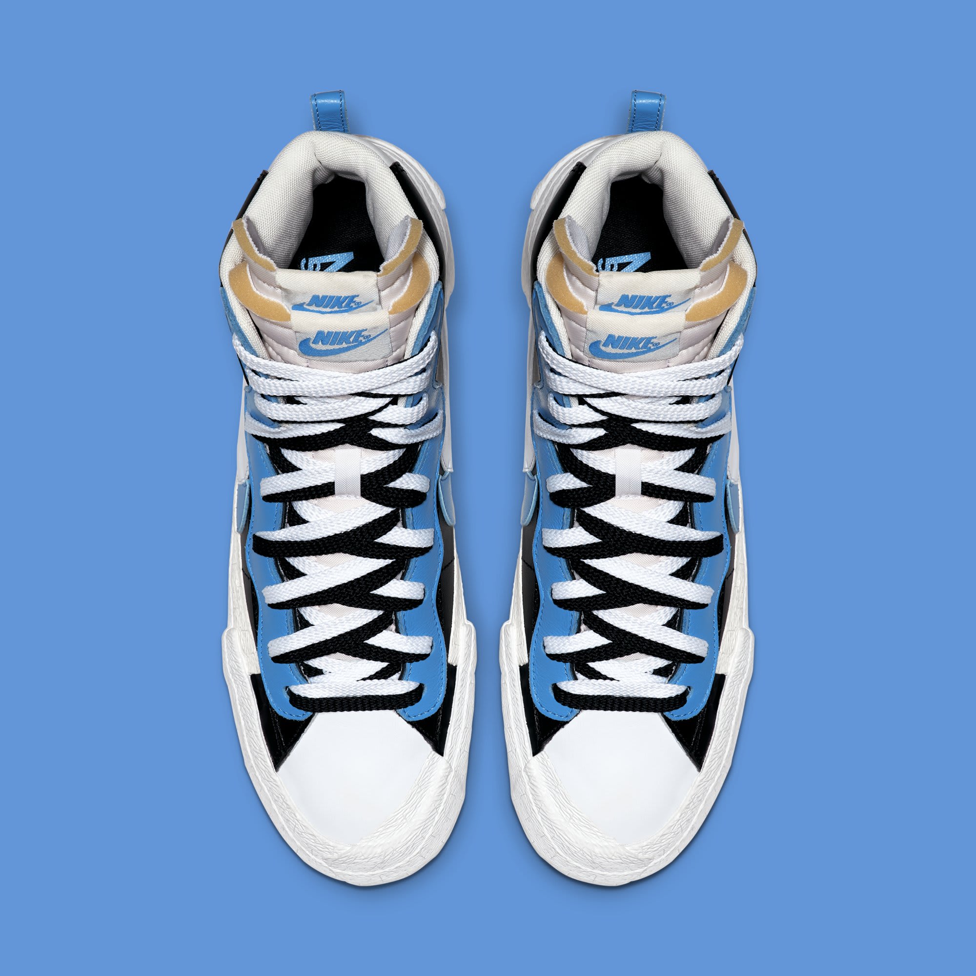 Sacai x Nike Blazer High &#x27;Black/White/University Blue/Sail&#x27; BV0072-001 (Top)