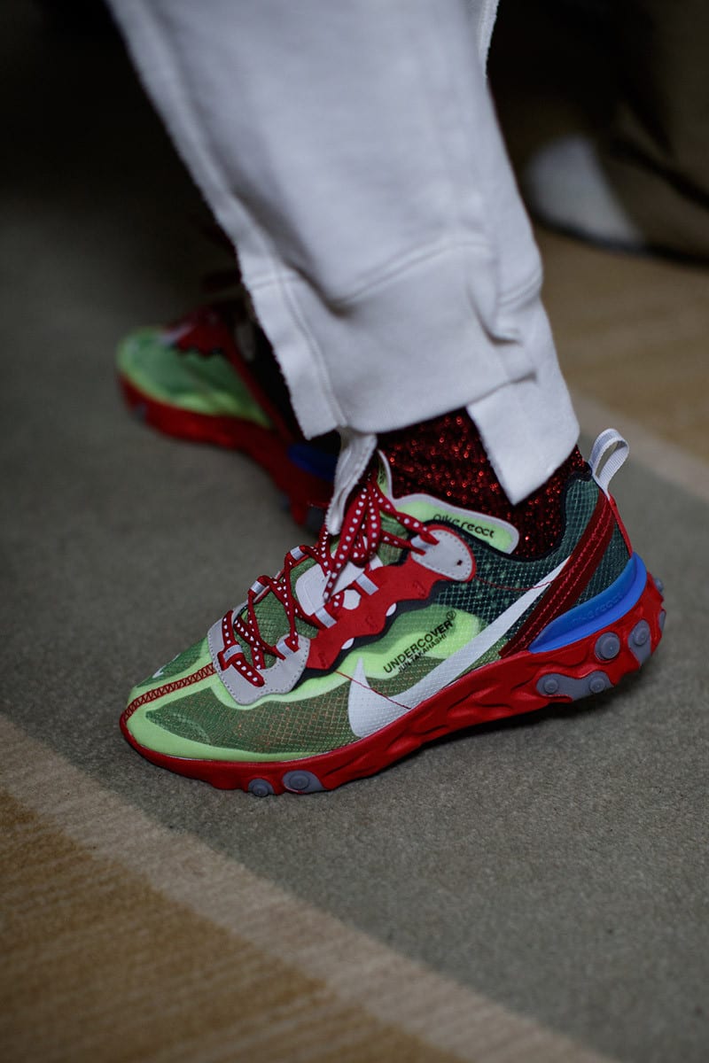 Undercover x Nike React element 87 Red/Volt