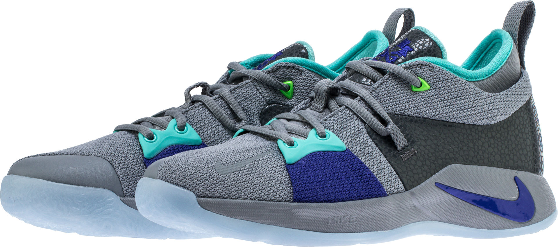 Nike PG2 Pure Platinum Neo Turquoise Wolf Grey Aurora Green Release Date AJ2039-002 Front