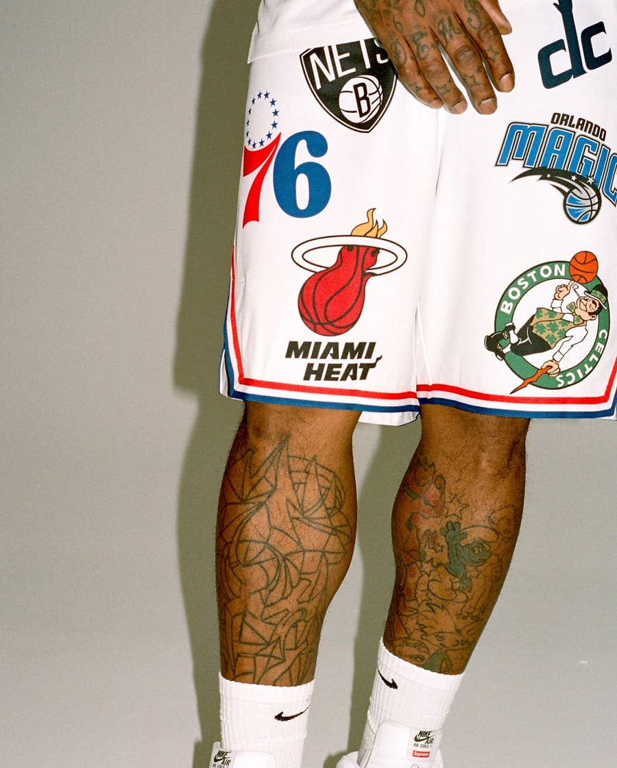 J.R. Smith Helps Supreme Unveil Logo-Covered Nike x NBA Uniform  Collaboration