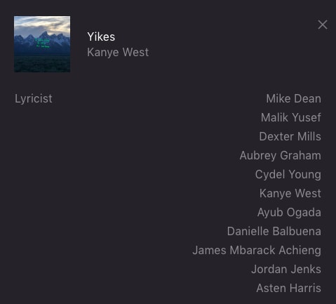 Drake Credited as Co-Writer on Kanye’s ye Song “Yikes“