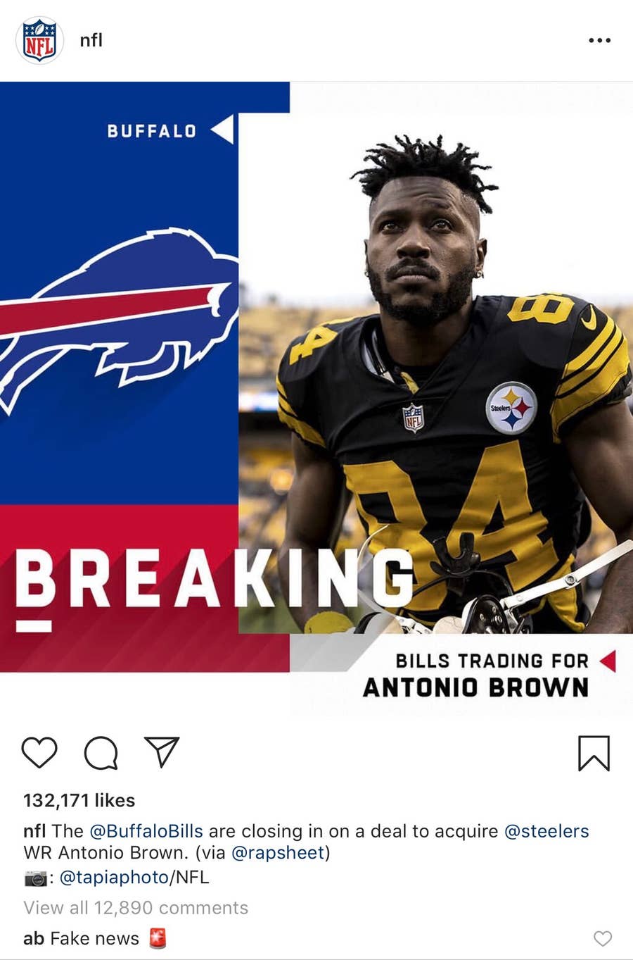 GM says Bills no longer pursuing trade for Antonio Brown - The