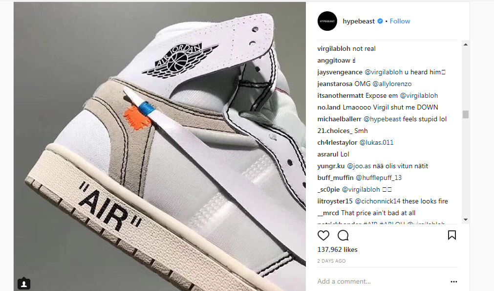 Virgil Abloh Calls Out Fake Off-White Jordans