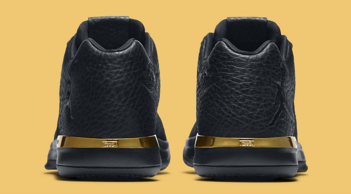 Air Jordan 31 Low Black/Gold Release Date Heel 897564-023